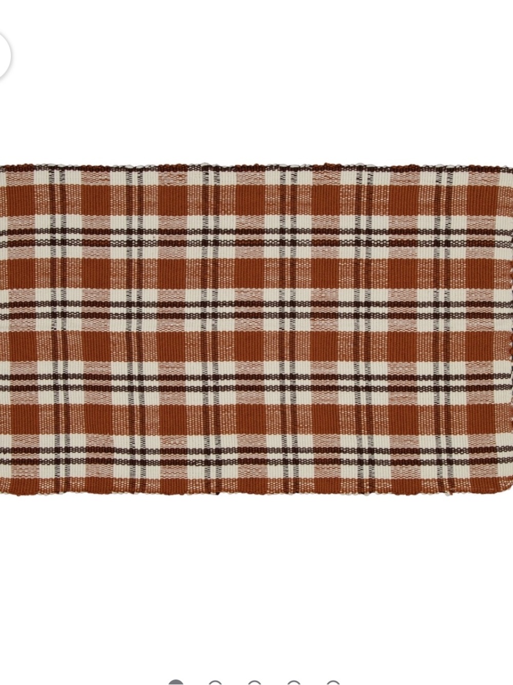 My Texas House Taupe Plaid Indoor/Outdoor Layering Rug, 24"x 38"